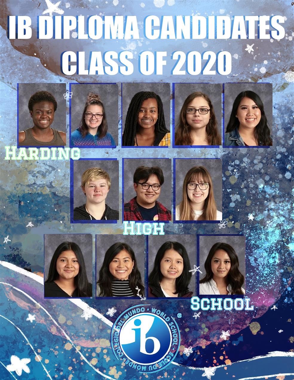Harding High School 2020 IB Diploma Candidates